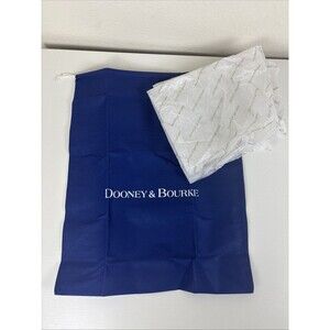Dooney & Bourke Blue Purse Drawstring Dust Bag Storage Cover 17" x 13.75" Tissue